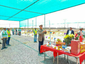 Safety ceremony in Water Point Project