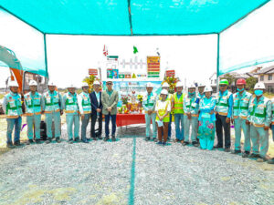 Safety ceremony in Water Point Project